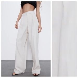 CREME ZARA TROUSERS. BRAND NEW.